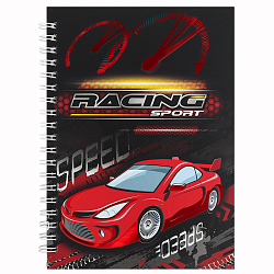 Блокнот 13*18 см 48л на спирали "Racing Sport"