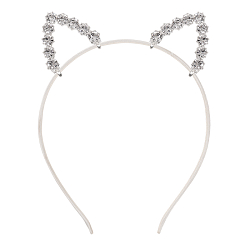 Ободок бежевый для волос с ушками