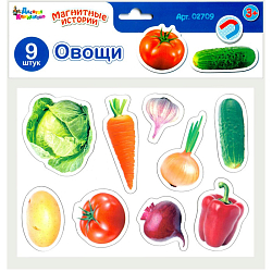 Магниты "Овощи" Серия Магнитные истории