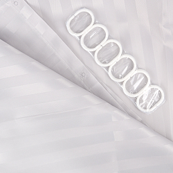 Шторка для ванной с кольцами 180*180см ассорти