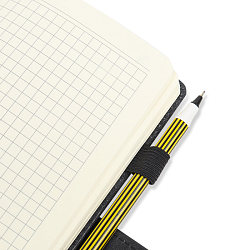 Книжка записная 11*19,3см 140л  в клетку обложка кожзам на магнитной застёжке