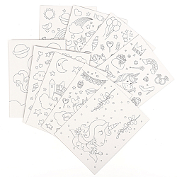 Гравюра-раскраска Единороги