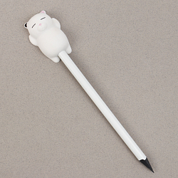 Насадка-ластик на карандаш "Котик" белый