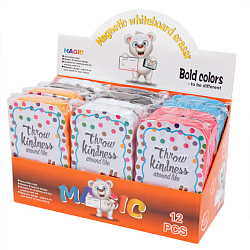 Губка-стиратель магнитная (для маркерной доски) "LEARN SOMETHING NEW"