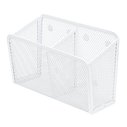 Органайзер магнитный металлический 2 отделения белый