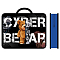 Папка детская с ручками А4 пласт. с рисунком на молнии CYBER BEAR