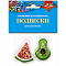 Подвески декоративные "Арбузик и авокадо" В наб.2 объемных подвески внутри мини кофетти.