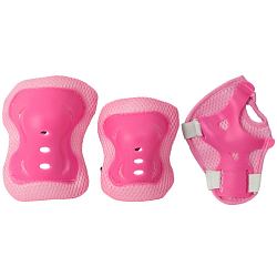 Комплект защиты розовый  (колени, локти, запястья)