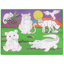 Раскраска-коврик "Животные Африки"