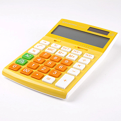 Калькулятор настольный 12 разр. "Darvish" 108*171*29мм  жёлтый