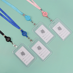 Бейдж на ленте с рулеткой вертикальный