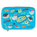 Пенал 1 отделение "HERO" 22*15*5см (синий)
