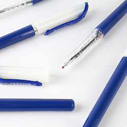 Ручка шар. синяя на масляной основе "Darvish" корпус синий с полупрозрачным колпачком