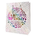 Пакет подарочный 18*23*10см  "Happy birthday"