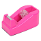 Диспенсер для клейкой ленты (19мм) малиновый