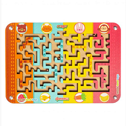 Лабиринт с шариками "Кто, что ест?"