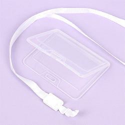 Бейдж на ленте горизонтальный прозрачный