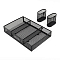 Лоток металлический 5 секций + выдвижная полка+2 навесных органайзера цвет чёрный