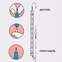 Карандаш сегментный "Дино"