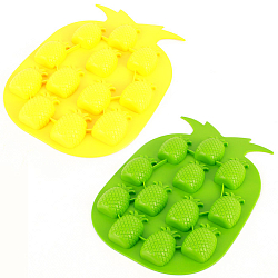 Форма для льда "Ананас" цвет ассорти (силиконовая)