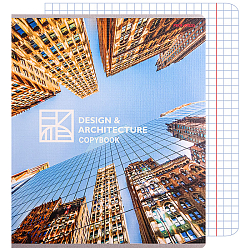 Тетрадь  48л кл. "Завораживающая архитектура" обложка лён