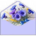 Открытка-конверт для денег "Бархатный"