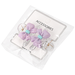 Заколка-краб для волос 2шт в наборе Бантик