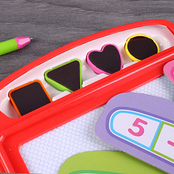 Доска для рисования "Автобус" цветная. Игрушка цвет ассорти