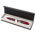 Ручка подар. "Darvish" корпус красный с серебристой отделкой в футляре