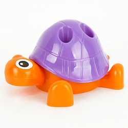 Точилка пласт. с подставкой для карандашей "Черепашка" ассорти