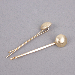 Заколка-невидимка для волос 2 шт в наборе "Кнопка"