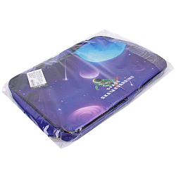 Папка детская с ручками ткань "Космический скейтбординг"