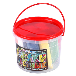 Мелки цветные  9цв/13шт "Darvish" в ведерке