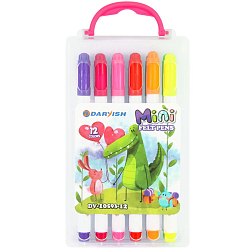 Фломастеры 12цв "Darvish" mini