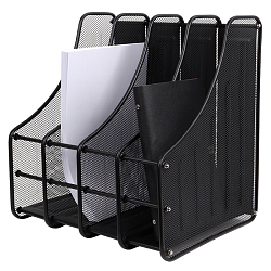 Лоток вертикальный 4 отделения металлический