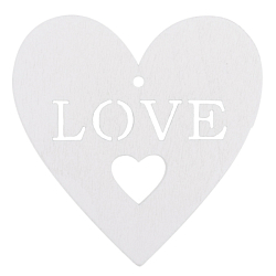 Подвески деревянные "Сердечки" 6 шт в наборе