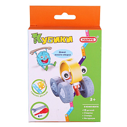 Конструктор  18 деталей , отвёртка,стикеры,инструкция