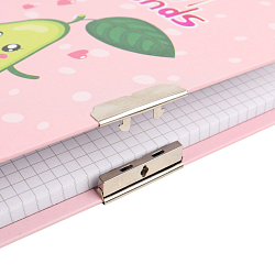 Блокнот 13*18см  подарочный с замочком "AVOCADO" +  ручка гелевая