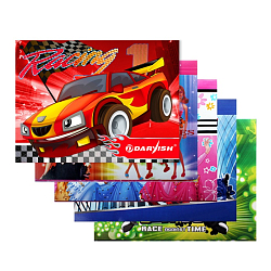 Папка   на резинке А4 "Darvish" картонная ассорти