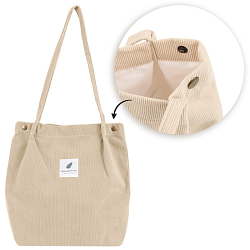 Сумка холщовая 38*34*11см бежевый