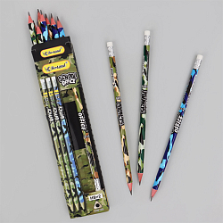 Карандаш ч/г с ластиком