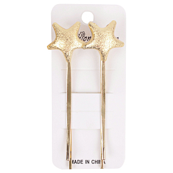 Заколка-невидимка для волос 2 шт в наборе "Звездочка"