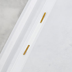 Папка-скоросшиватель А4 белая 120/180мкм