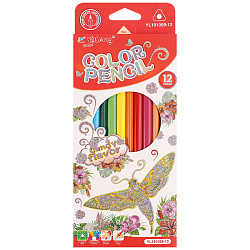 Карандаши 12цв ароматизированные трёхгранный корпус