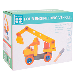 Машинка "Engineering vehicles" деревян. Игрушка