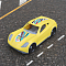 Машинка Turbo V жёлтая 18,5см