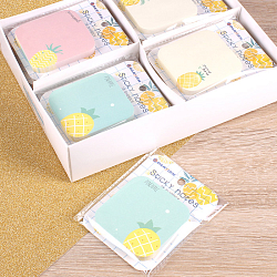 Стикеры на клейкой основе "Квадрат с ананасом" 70*70мм