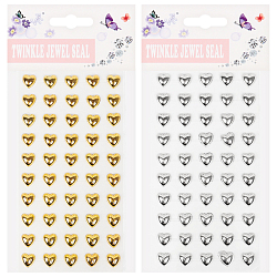 Наклейки-стразы "Сердечки"