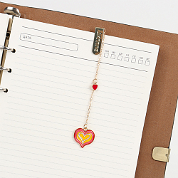 Закладка металлическая "Сердце"