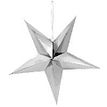 Праздничное украшение "Paper star" D60 серебро